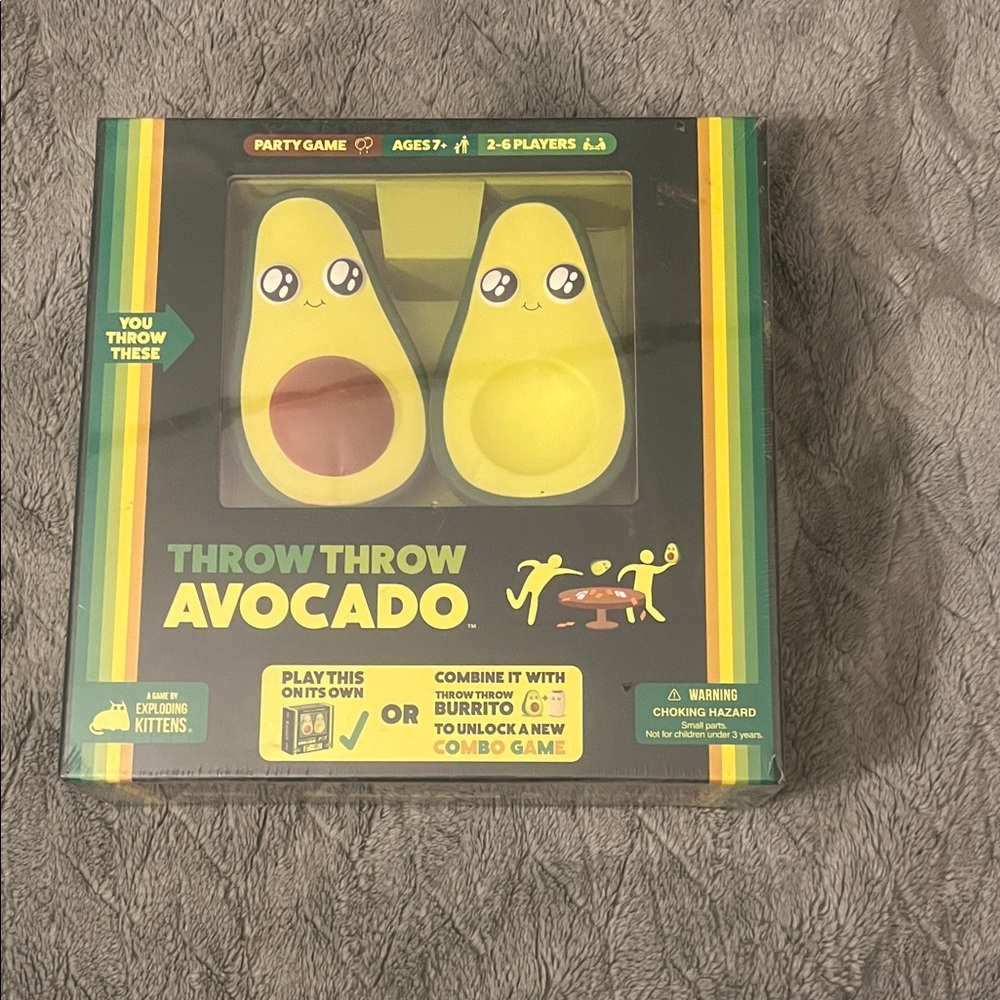 Throw Throw Avocado Kids Game - Yellow Avocado Toss Toy